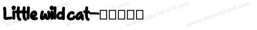 Little wild cat字体转换
